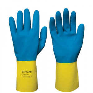 ERWAN™ Rubber Flocklined Gloves Tropicolor Polychloroprene, ETT1